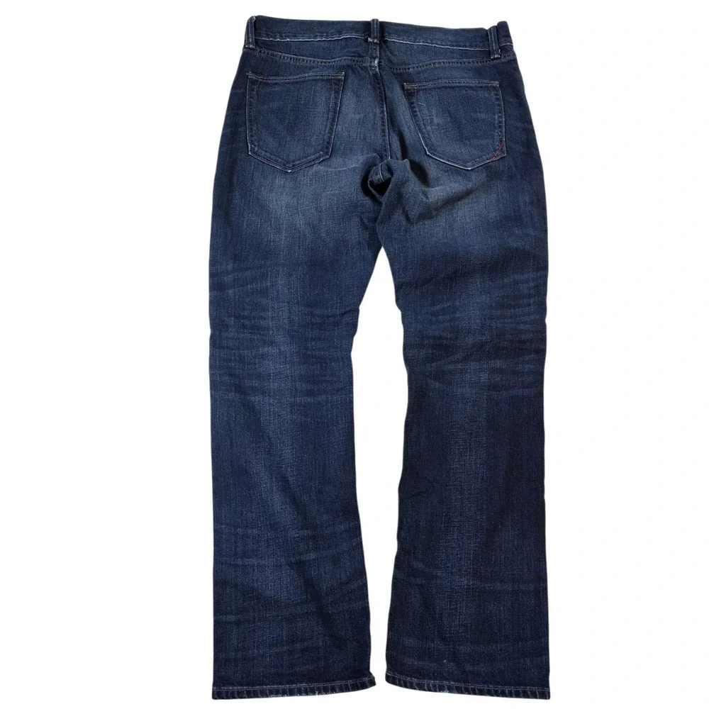 Banana Republic Vintage Straight Jeans Medium Indigo 33x30 Mens Denim